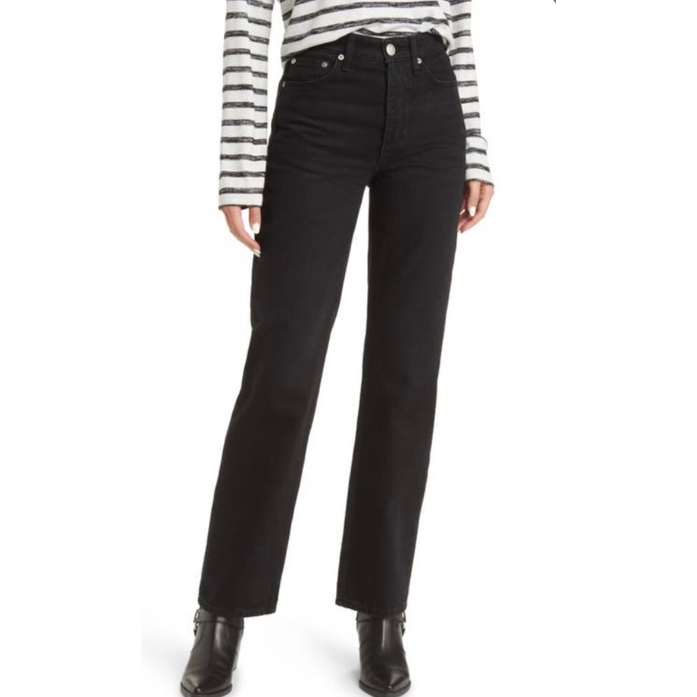 NWT Rag & Bone Alex High-Rise Jeans Black 24 / size 0